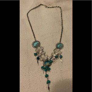 16 inch brand new Blue Bead Necklace